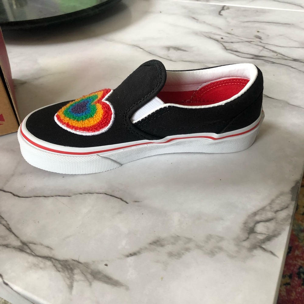Super cute brand new girls slip on Vans!